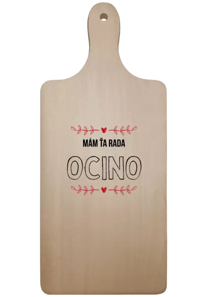 Doštička Mám ťa rada ocino