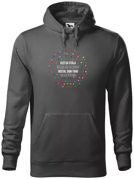 Pánska mikina Keď sa stála rada na ocinov, dostal som toho najlepšieho