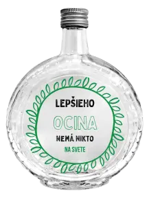 Fľaša, sklenená guľatá Lepšieho ocina nemá nikto na svete