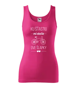 Dámske tielko Ku šťastiu mi stačia dve šlapky