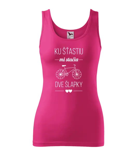 Dámske tielko Ku šťastiu mi stačia dve šlapky
