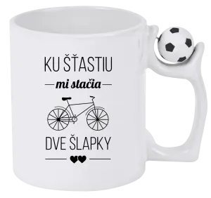 Hrnček Ku šťastiu mi stačia dve šlapky