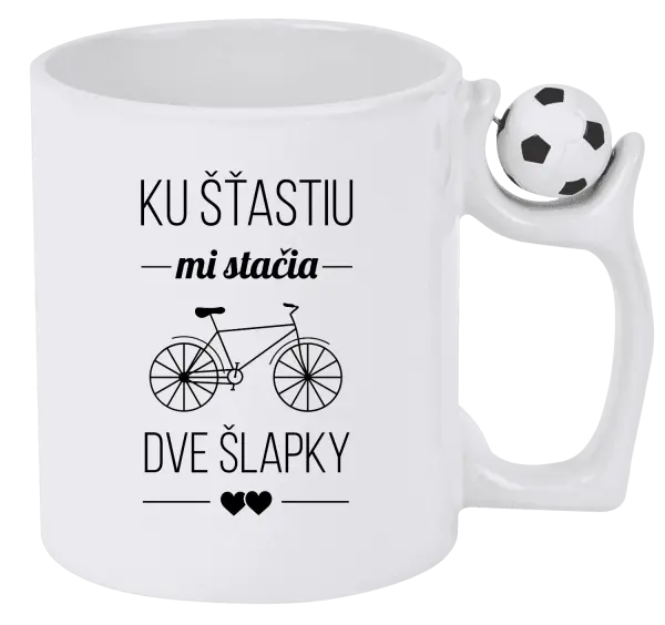 Hrnček Ku šťastiu mi stačia dve šlapky