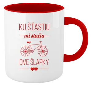 Hrnček  Ku šťastiu mi stačia dve šlapky