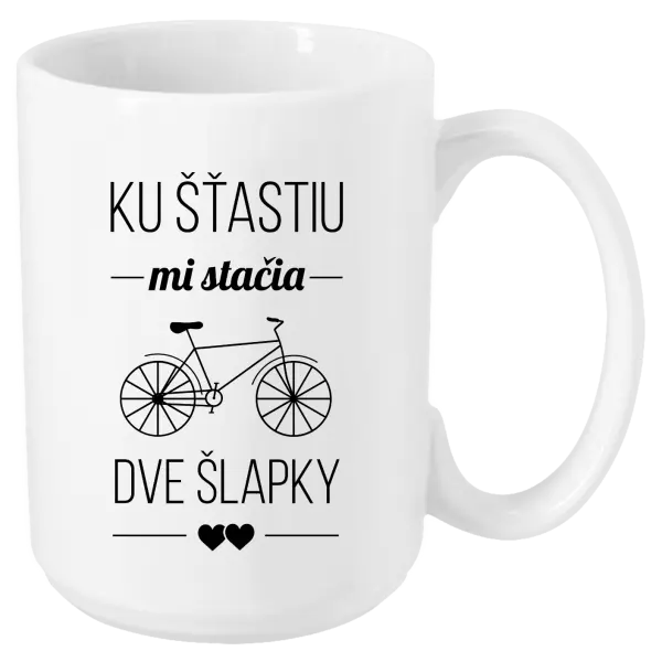 Hrnček Ku šťastiu mi stačia dve šlapky