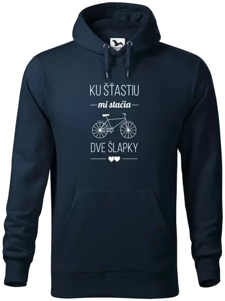 Pánska mikina Ku šťastiu mi stačia dve šlapky