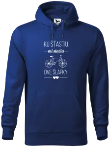Pánska mikina Ku šťastiu mi stačia dve šlapky