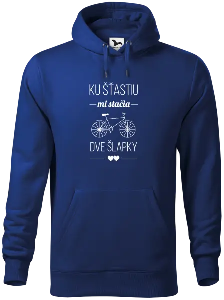 Pánska mikina Ku šťastiu mi stačia dve šlapky