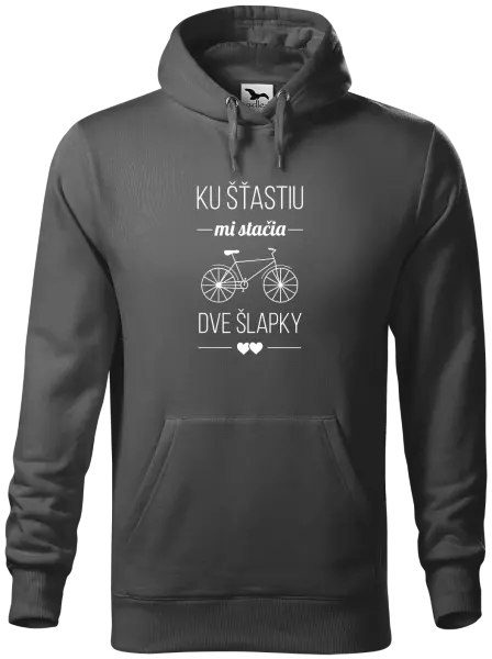 Pánska mikina Ku šťastiu mi stačia dve šlapky