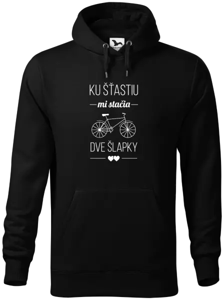 Pánska mikina Ku šťastiu mi stačia dve šlapky