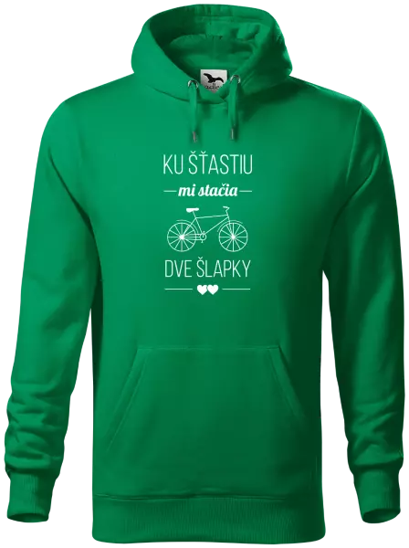 Pánska mikina Ku šťastiu mi stačia dve šlapky