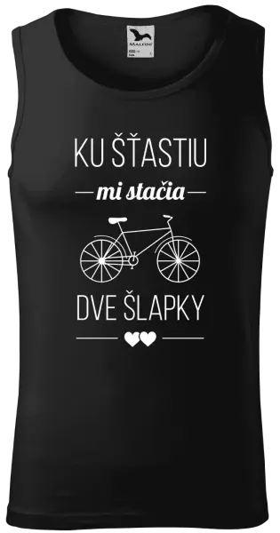 Pánske tielko Ku šťastiu mi stačia dve šlapky