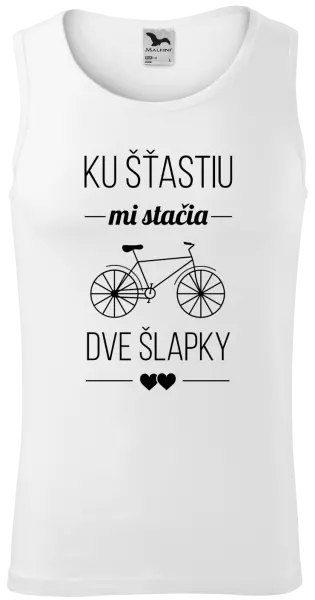 Pánske tielko Ku šťastiu mi stačia dve šlapky