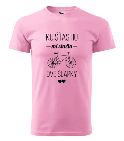 Pánske tričko Ku šťastiu mi stačia dve šlapky