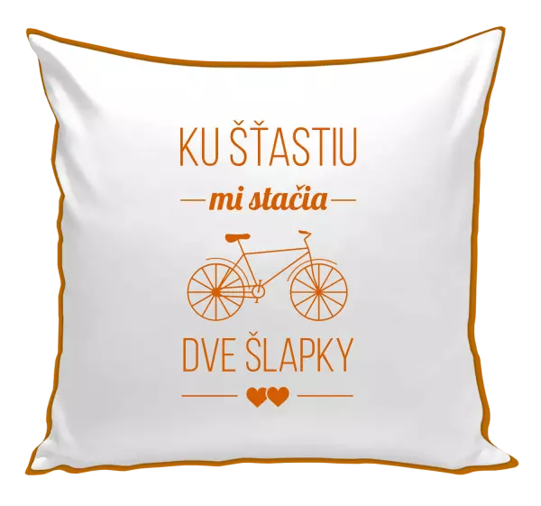 Vankúš Ku šťastiu mi stačia dve šlapky