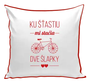 Vankúš Ku šťastiu mi stačia dve šlapky