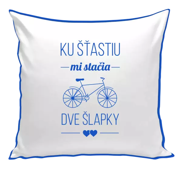 Vankúš Ku šťastiu mi stačia dve šlapky