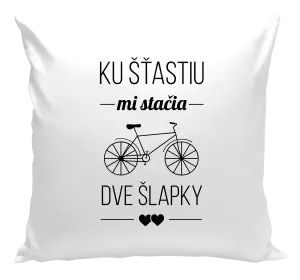 Vankúš Ku šťastiu mi stačia dve šlapky