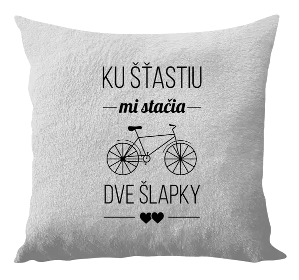 Vankúš Ku šťastiu mi stačia dve šlapky
