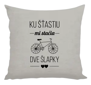 Vankúš Ku šťastiu mi stačia dve šlapky