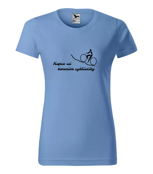 Dámske tričko Kopce sú korením cyklistiky