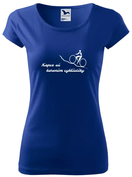 Dámske tričko Kopce sú korením cyklistiky