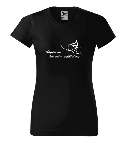 Dámske tričko Kopce sú korením cyklistiky