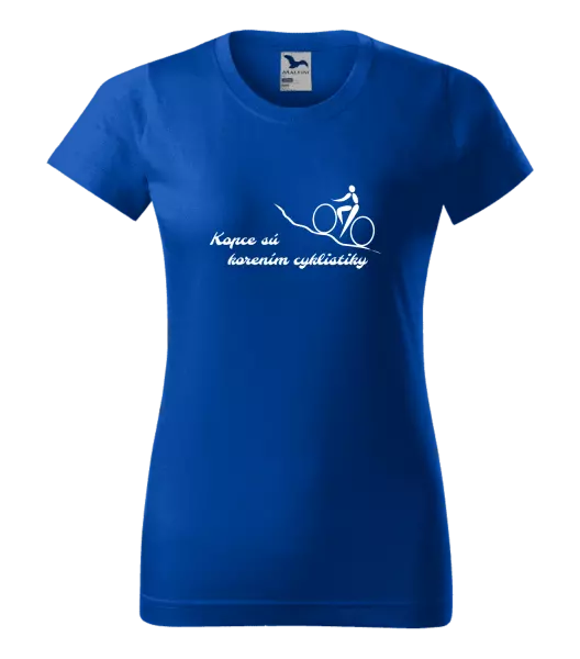 Dámske tričko Kopce sú korením cyklistiky