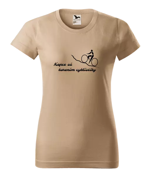 Dámske tričko Kopce sú korením cyklistiky