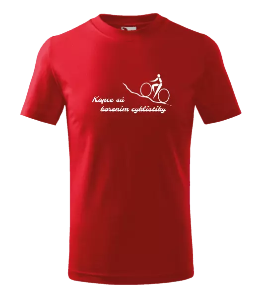 Detské tričko Kopce sú korením cyklistiky