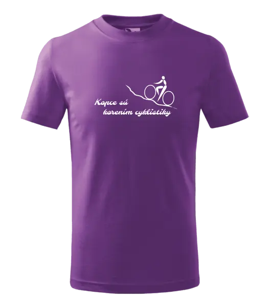 Detské tričko Kopce sú korením cyklistiky