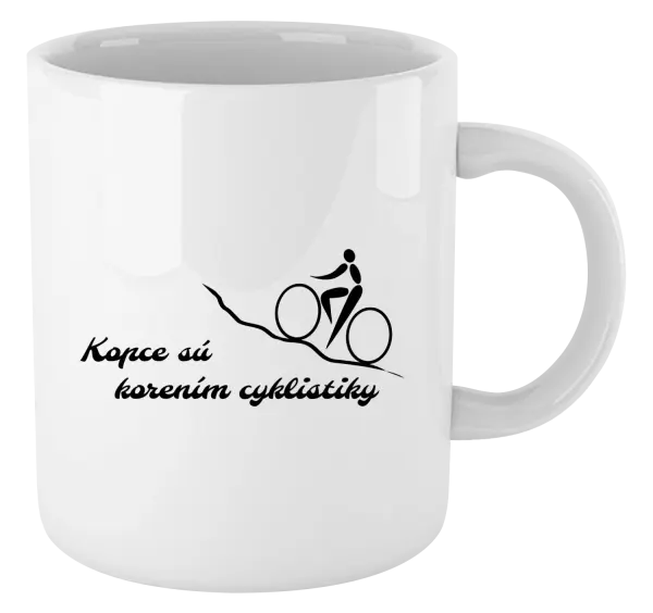Hrnček Kopce sú korením cyklistiky