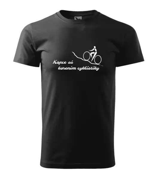 Pánske tričko Kopce sú korením cyklistiky