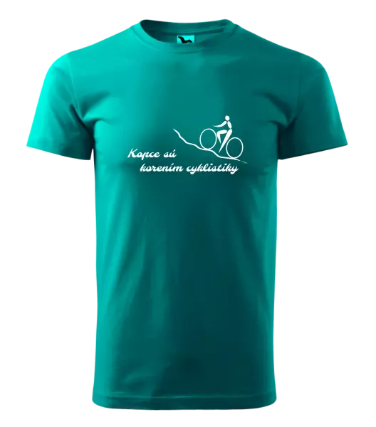 Pánske tričko Kopce sú korením cyklistiky