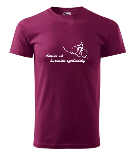 Pánske tričko Kopce sú korením cyklistiky