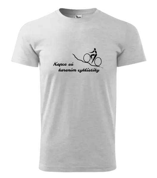 Pánske tričko Kopce sú korením cyklistiky