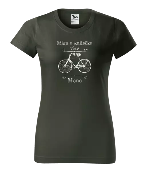 Dámske tričko Mám o koliečko viac s menom