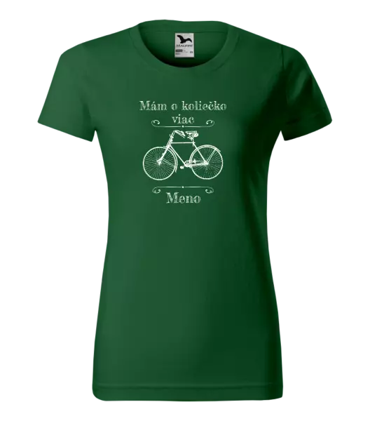 Dámske tričko Mám o koliečko viac s menom