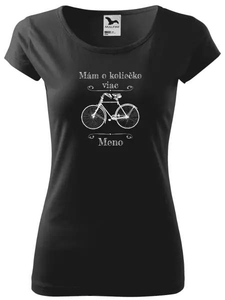 Dámske tričko Mám o koliečko viac s menom