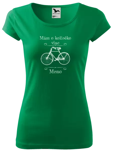 Dámske tričko Mám o koliečko viac s menom