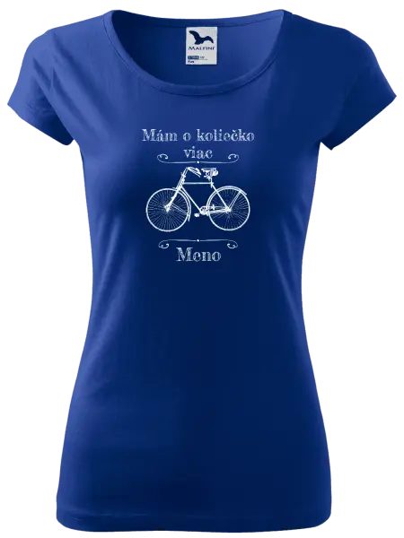 Dámske tričko Mám o koliečko viac s menom