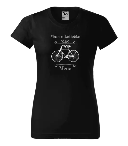 Dámske tričko Mám o koliečko viac s menom