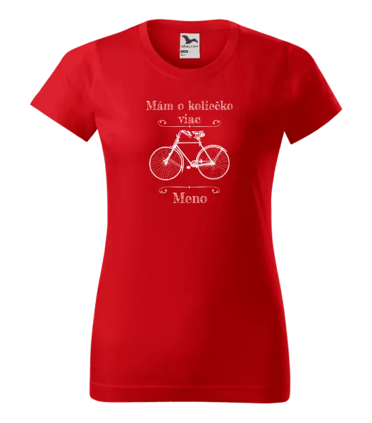 Dámske tričko Mám o koliečko viac s menom