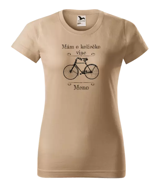 Dámske tričko Mám o koliečko viac s menom