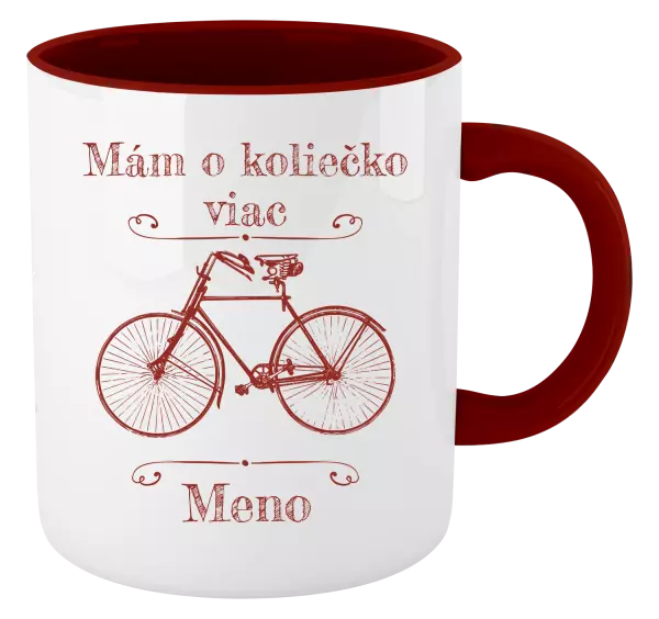 Hrnček  Mám o koliečko viac s menom