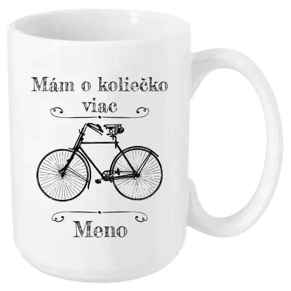 Hrnček Mám o koliečko viac s menom