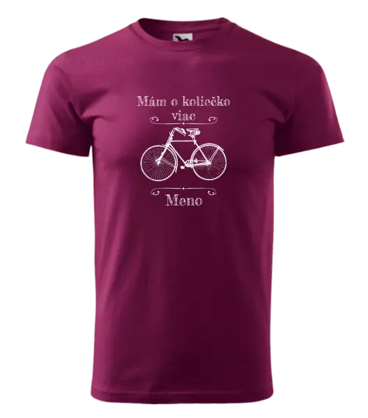 Pánske tričko Mám o koliečko viac s menom