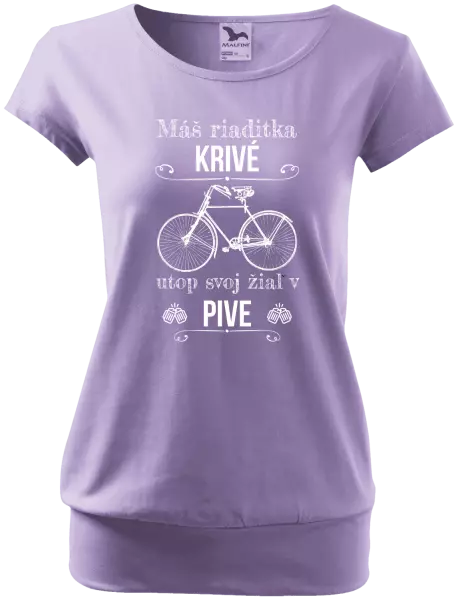 Dámske tričko Máš riaditka krivé, utop svoj žiaľ v pive