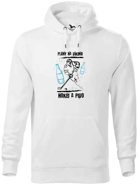 Pánska mikina Plány na víkend - hokej a pivo