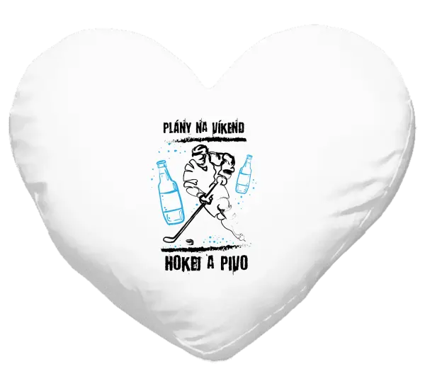 Vankúš Plány na víkend - hokej a pivo